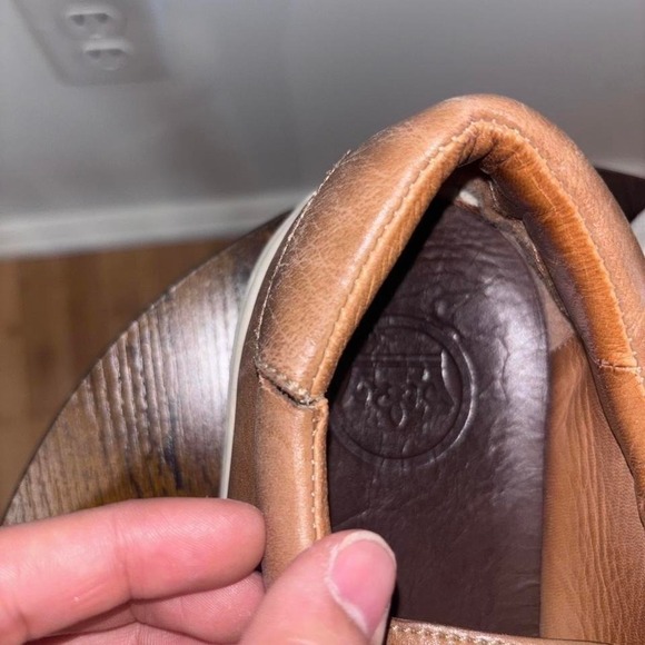 Peter Millar Leather Sneakers Brown Size 12 Casual Shoes2 - Picture 3 of 5